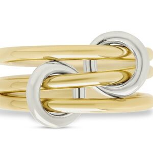 Chic Gold and Silver Interwoven Ring